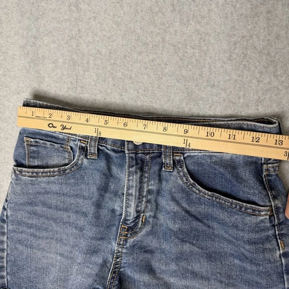 Old Navy Jean Shorts Youth Size 14 Sky High Rise‎ Denim Cut-Off Adjustable Waist